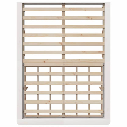 Bedframe met opslag Wit 120 x 190 cm Hout