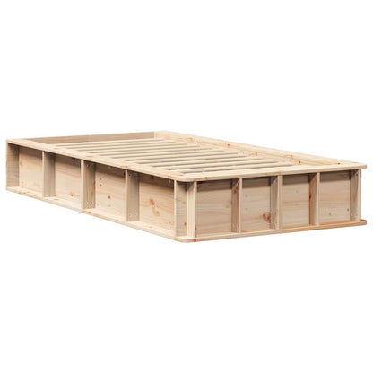 Bedframe met opslag Bruin 100 x 200 cm Hout