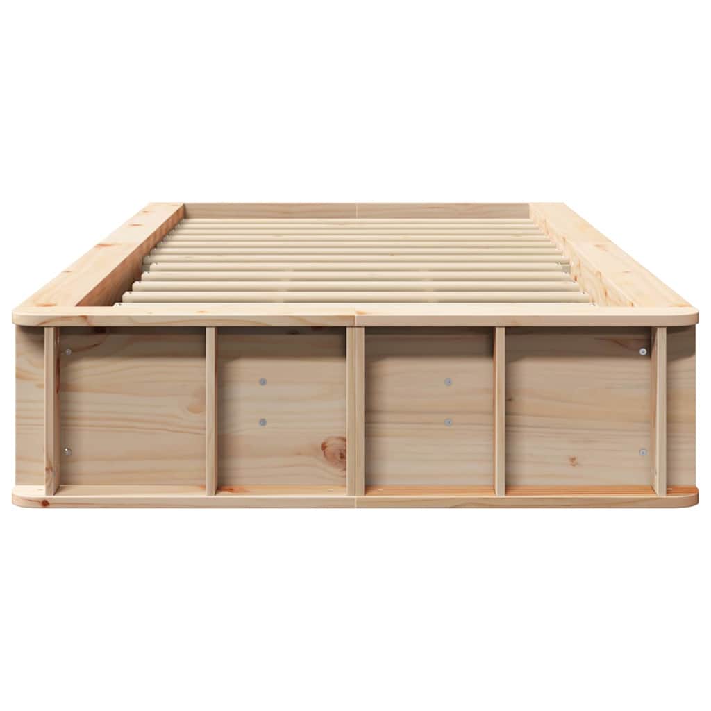 Bedframe met opslag Bruin 100 x 200 cm Hout