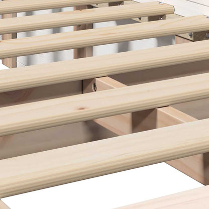 Bedframe met opslag Wit 80 x 200 cm Hout
