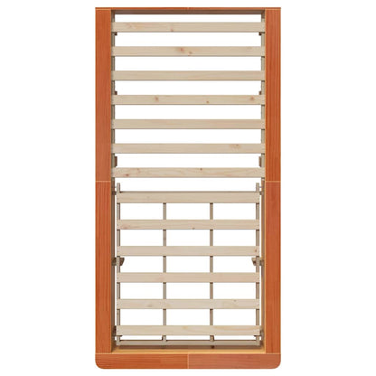 Bedframe met opslag Wasbruin 80 x 200 cm Hout