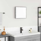 Badkamerspiegel LED 40x37x8.5 cm bewerkt hout grijs sonoma