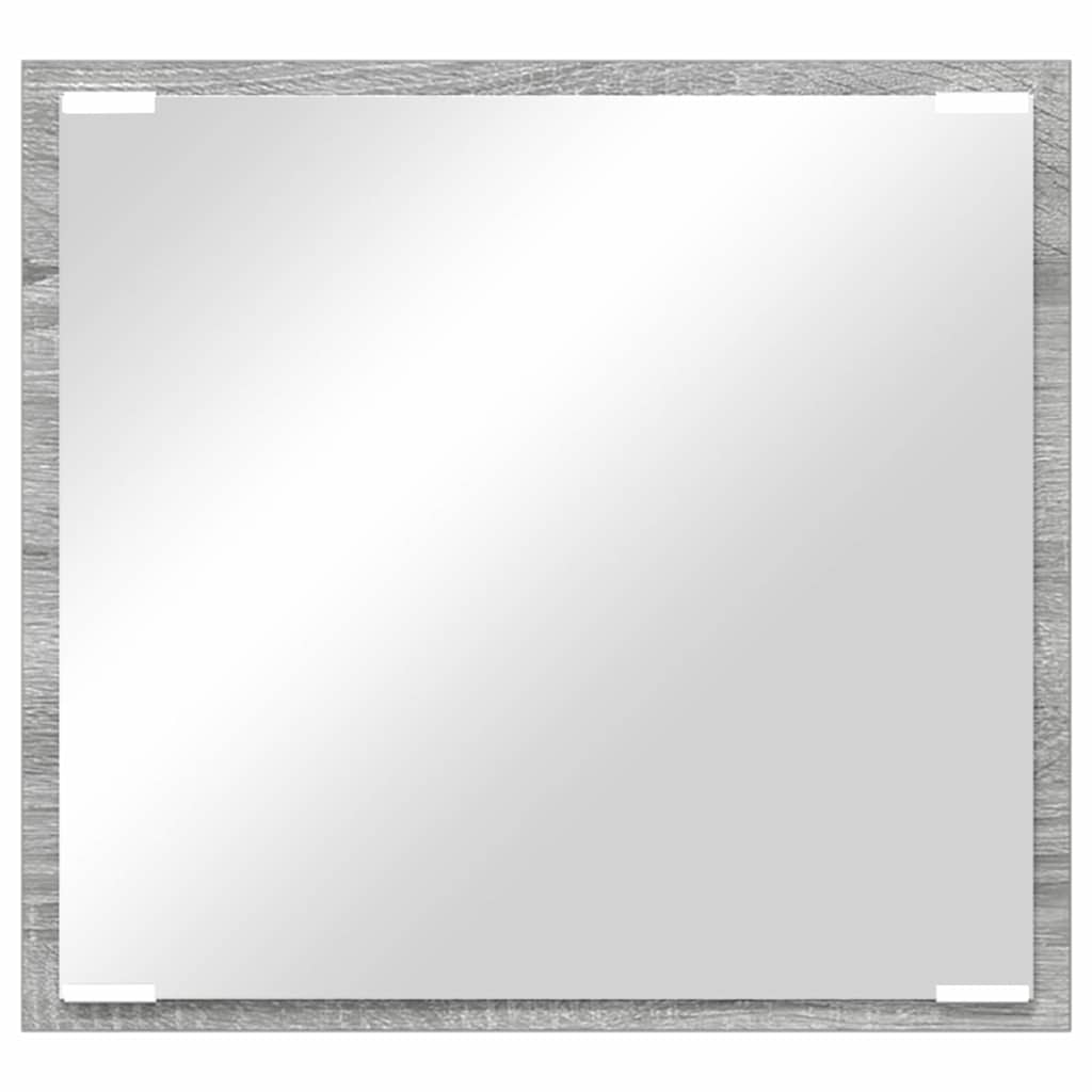LED Badkamer Spiegel Grijs Sonoma 40 x 37 x 8.5 cm Bewerkt hout