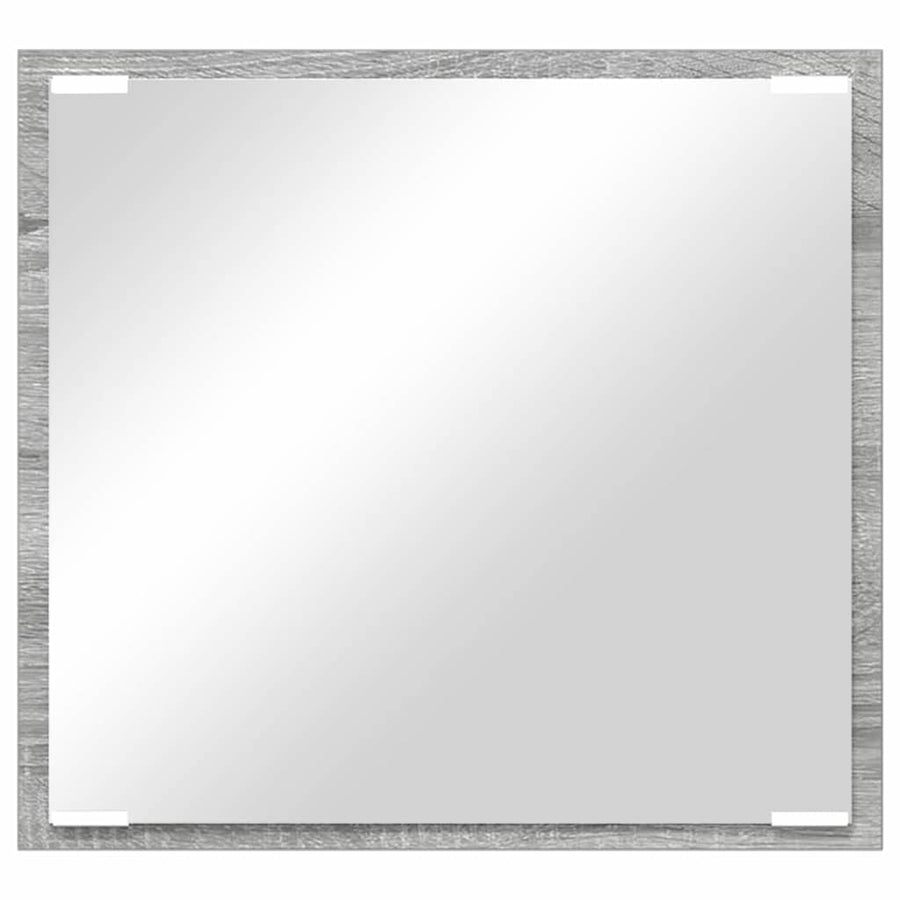 LED Badkamer Spiegel Grijs Sonoma 40 x 37 x 8.5 cm Bewerkt hout