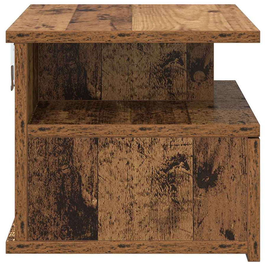 Vliegend Nachtkastje 2 pcs Oudhout 40 x 31 x 28 cm Bewerkt hout