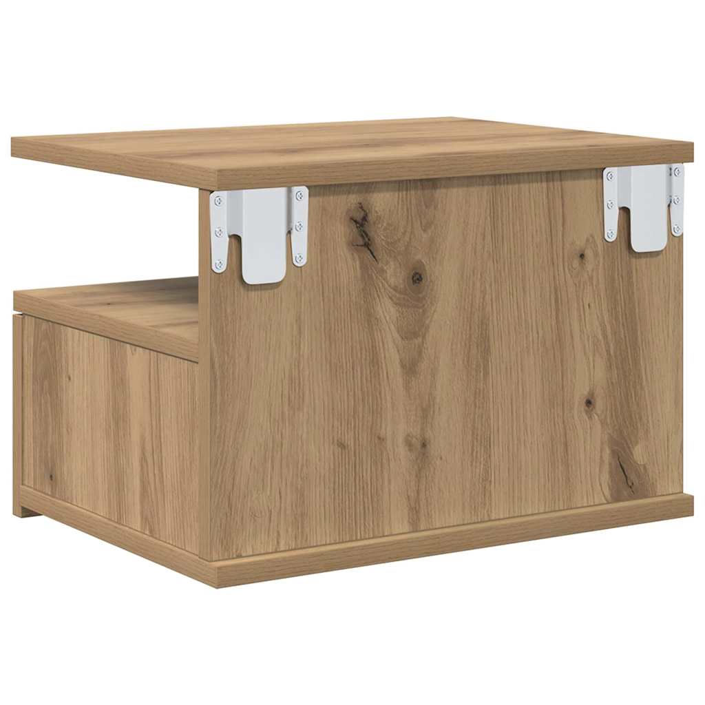 Vliegend Nachtkastje Artisan Eiken 40 x 31 x 27 cm Bewerkt hout
