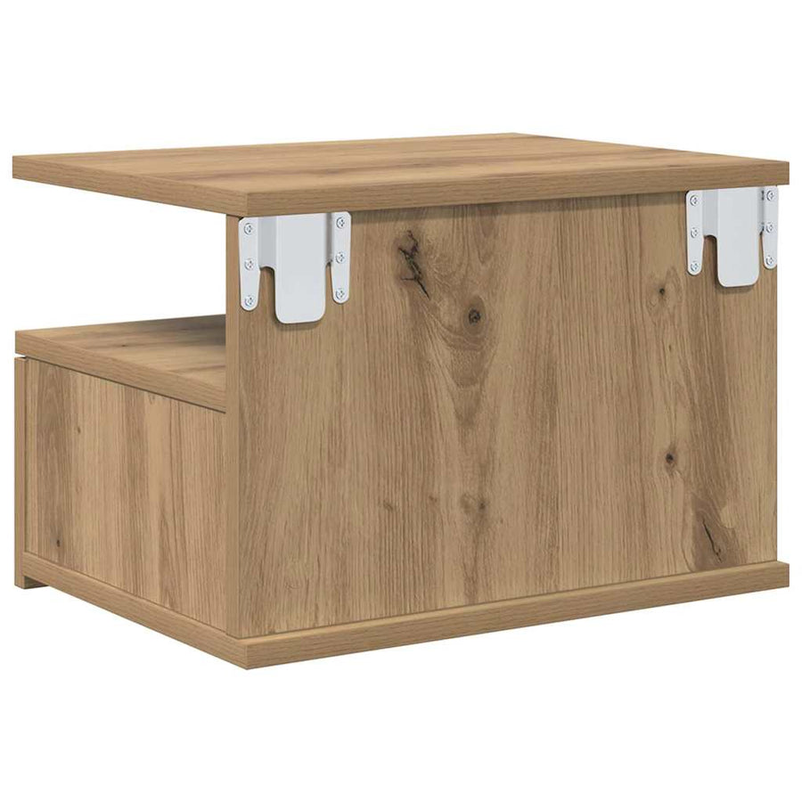 Vliegend Nachtkastje Artisan Eiken 40 x 31 x 27 cm Bewerkt hout