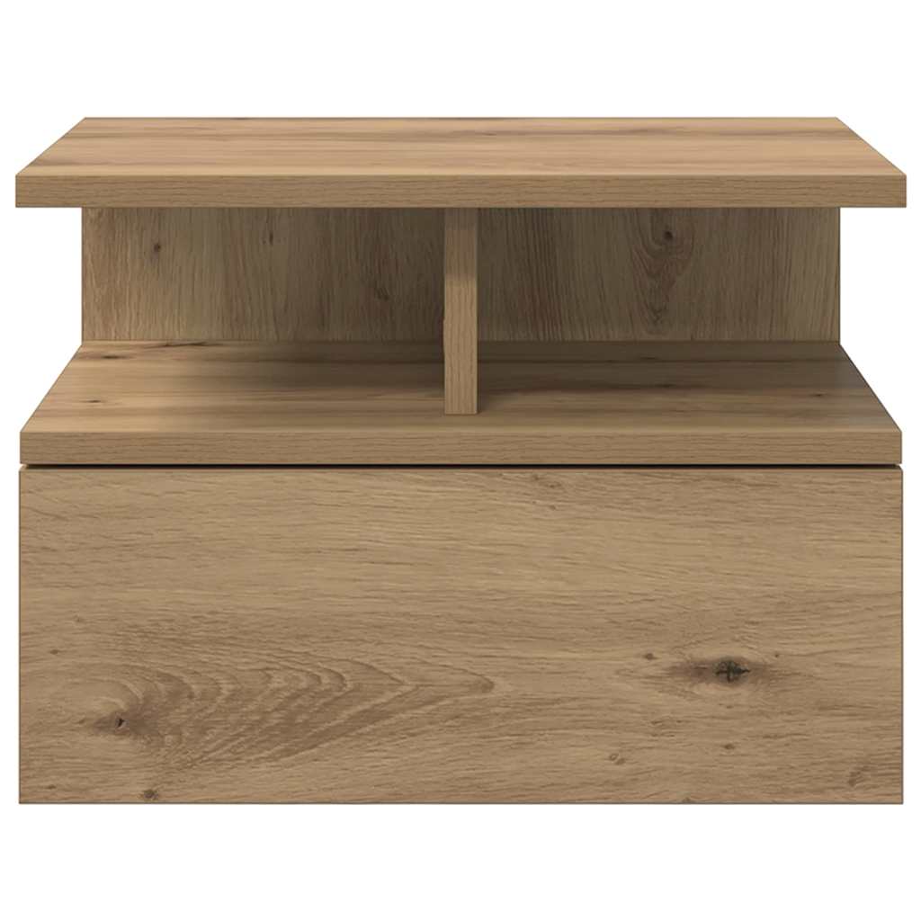 Vliegend Nachtkastje Artisan Eiken 40 x 31 x 27 cm Bewerkt hout