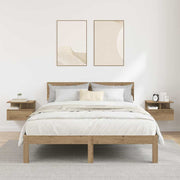 Nachtkastje 2 stuks Artisan eiken 40x31x27 cm muurmontage