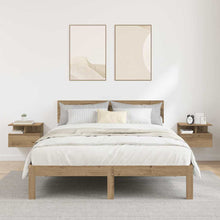 Vliegend Nachtkastje 2 pcs Artisan Eiken 40 x 31 x 27 cm