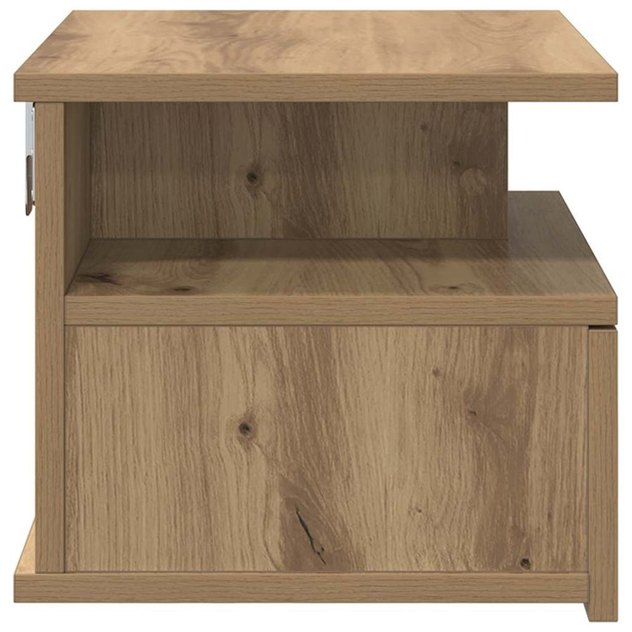 Vliegend Nachtkastje 2 pcs Artisan Eiken 40 x 31 x 27 cm