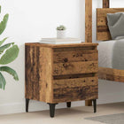 Nachtkastje 40x35x50 cm bewerkt hout oud hout