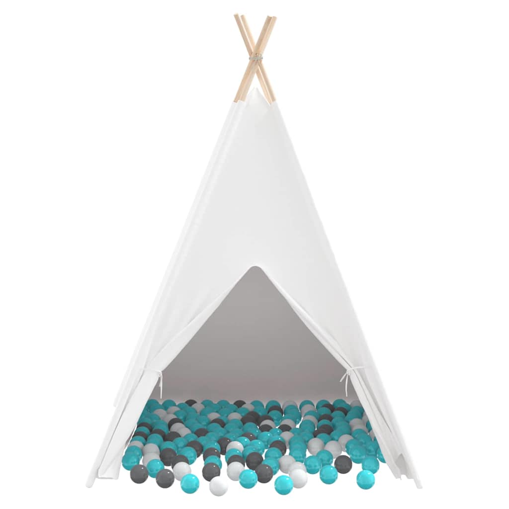 Teepee Tent Wit 120 x 120 x 150 cm Stof en Plastic