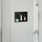 Shower Niche Black 30 x 20 x 9.5 cm Stainless steel