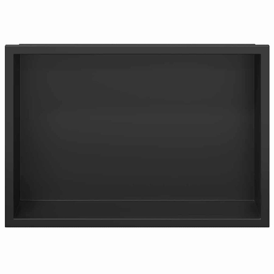 Douche Niche Zwart 30 x 20 x 9.5 cm Roestvrij staal