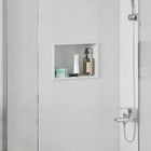 Shower Niche White 30 x 20 x 9.5 cm Stainless steel