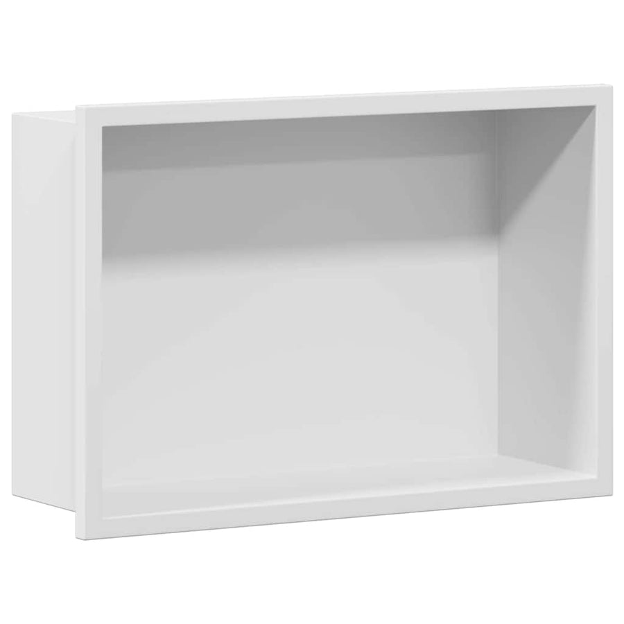 Douche Niche Wit 30 x 20 x 9.5 cm Roestvrij staal