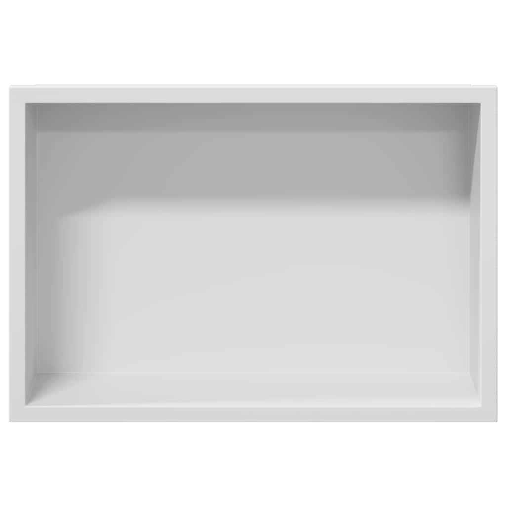 Douche Niche Wit 30 x 20 x 9.5 cm Roestvrij staal