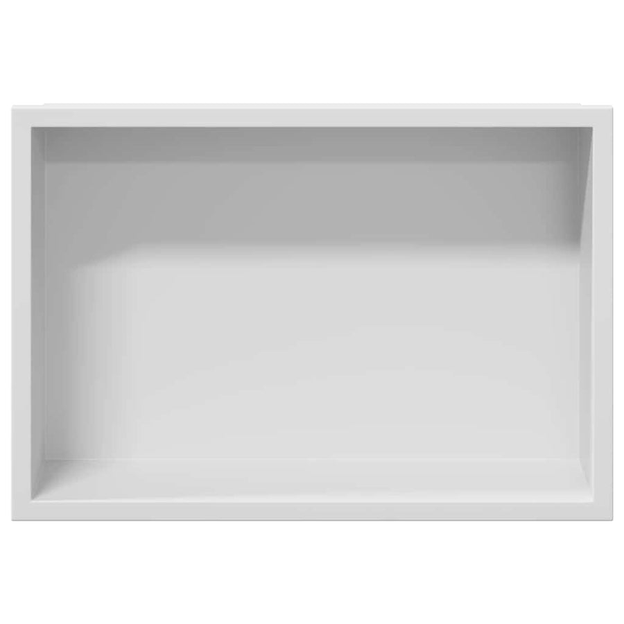 Douche Niche Wit 30 x 20 x 9.5 cm Roestvrij staal