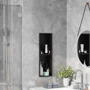 Douche nicha 60x20x9.5 cm roestvrij staal zwart
