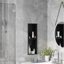 Douche Niche Zwart 60 x 20 x 9.5 cm Roestvrij staal