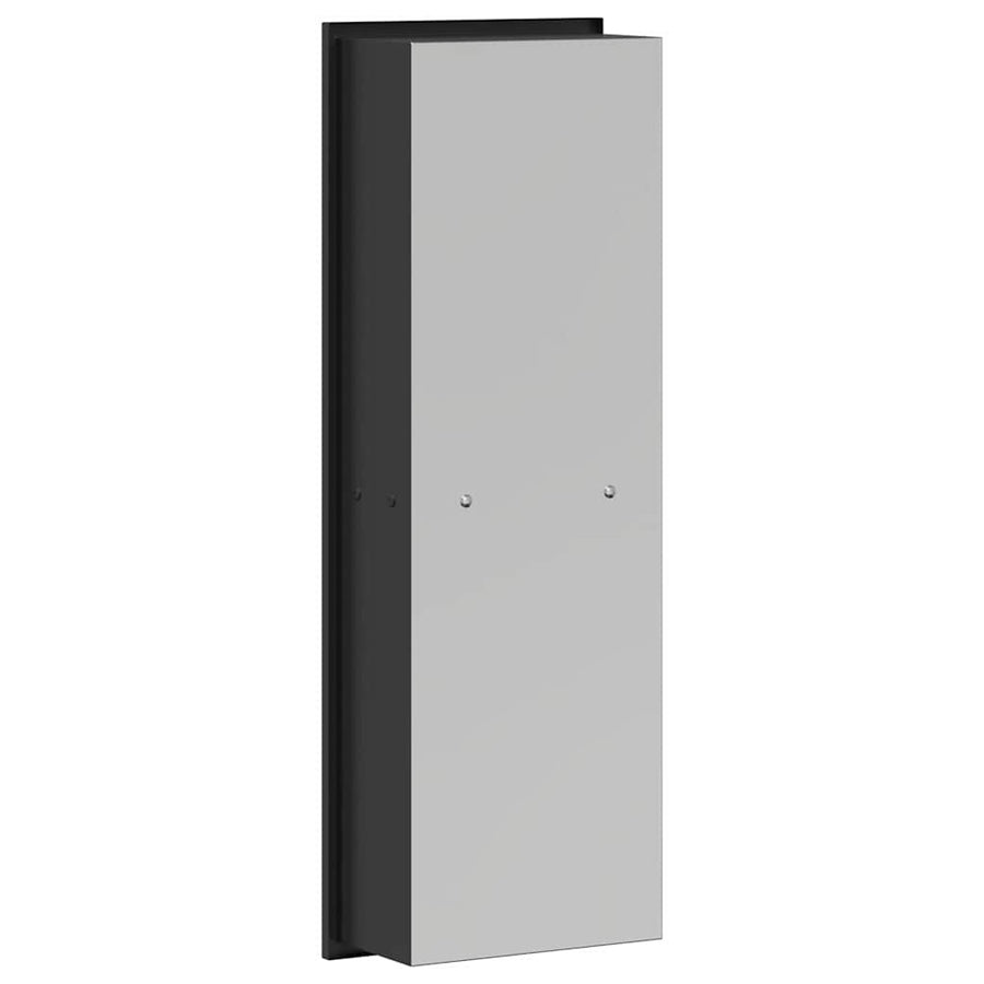 Douche Niche Zwart 60 x 20 x 9.5 cm Roestvrij staal