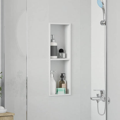 Douche Niche Wit 60 x 20 x 9.5 cm Roestvrij staal