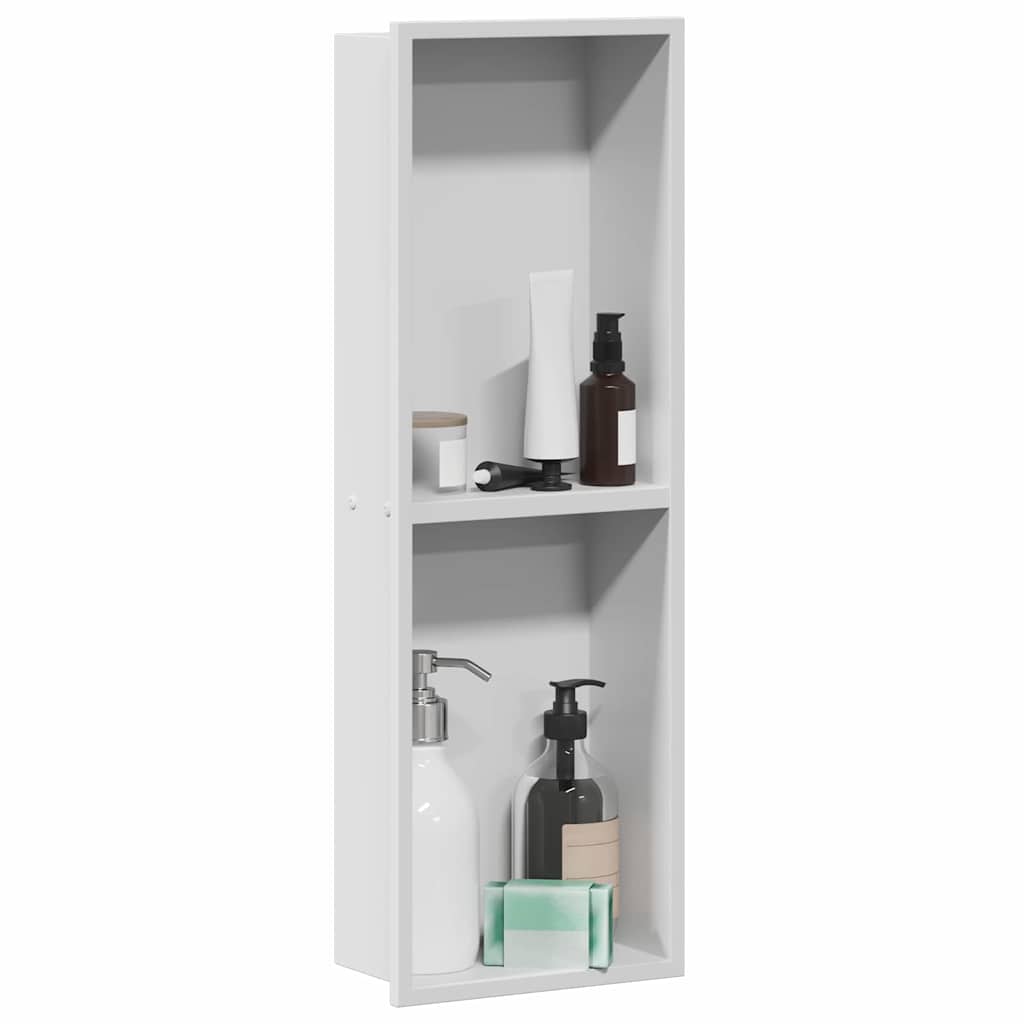 Douche Niche Wit 60 x 20 x 9.5 cm Roestvrij staal
