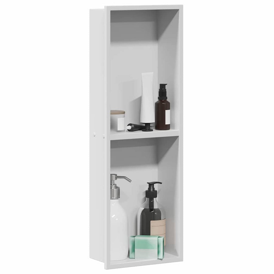 Douche Niche Wit 60 x 20 x 9.5 cm Roestvrij staal