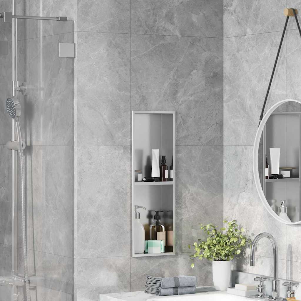 Douche Niche Zilver 60 x 20 x 9.5 cm Roestvrij staal