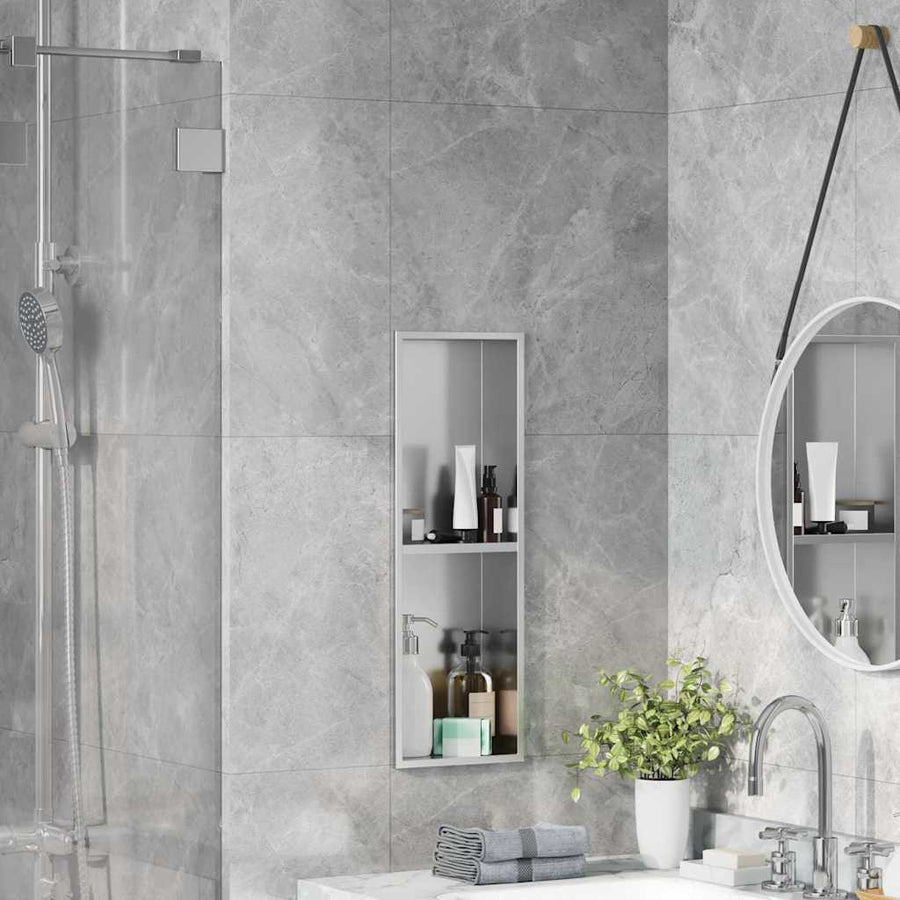 Douche Niche Zilver 60 x 20 x 9.5 cm Roestvrij staal