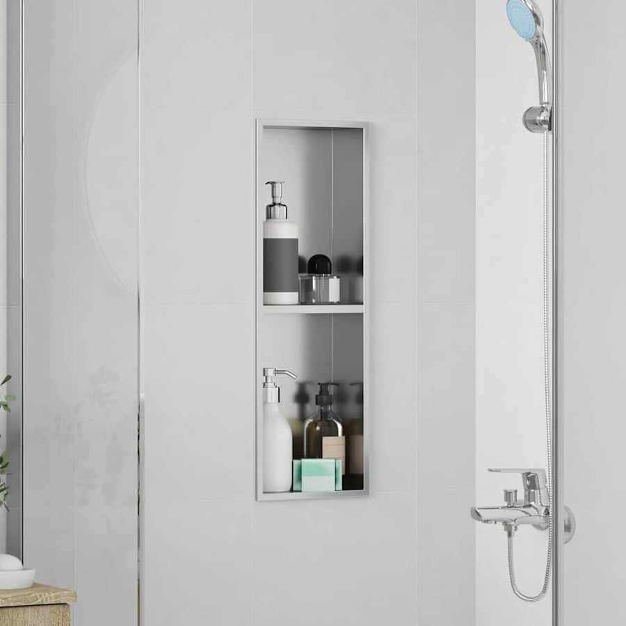 Douche Niche Zilver 60 x 20 x 9.5 cm Roestvrij staal