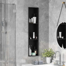 Douche Niche Zwart 90 x 20 x 9.5 cm Roestvrij staal