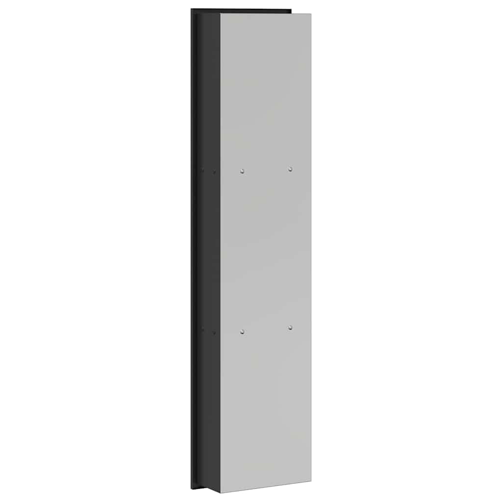 Douche Niche Zwart 90 x 20 x 9.5 cm Roestvrij staal