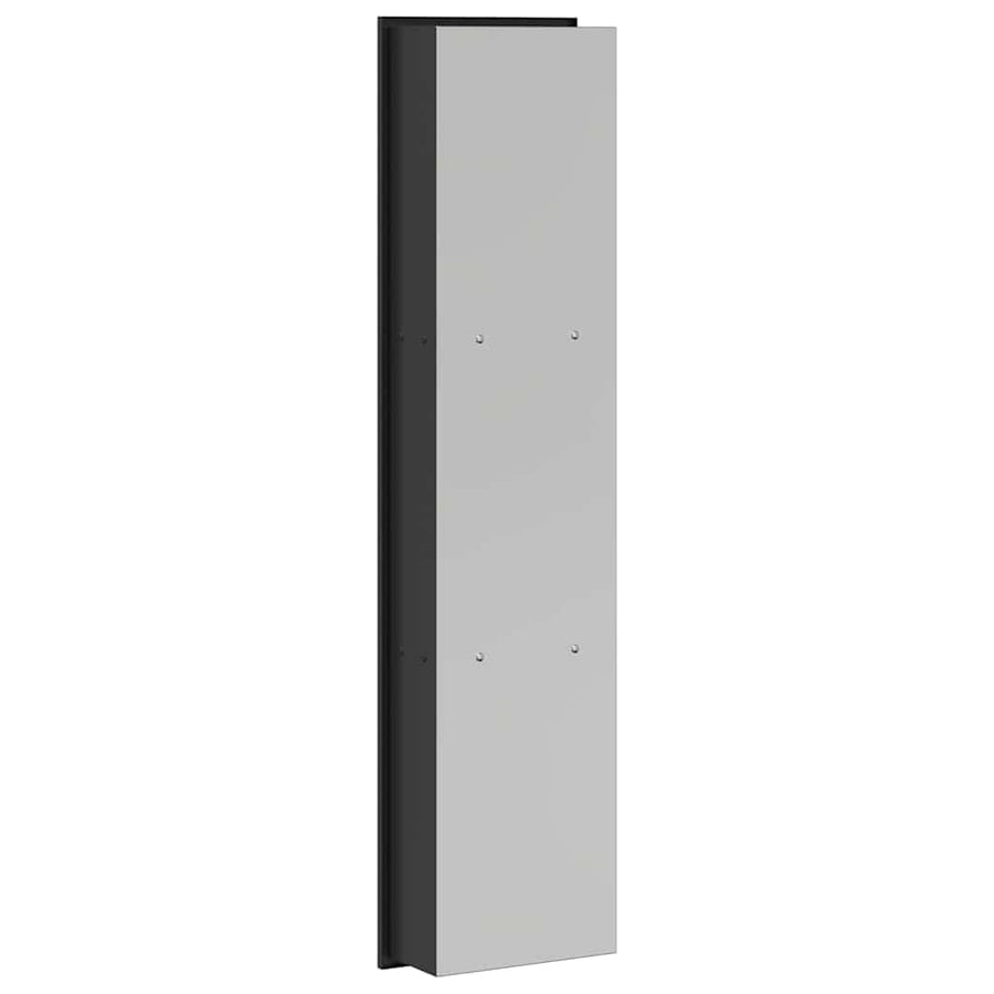 Douche Niche Zwart 90 x 20 x 9.5 cm Roestvrij staal