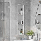 Shower Niche White 90 x 20 x 9.5 cm Stainless steel