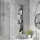 Shower Niche Silver 90 x 20 x 9.5 cm Stainless steel