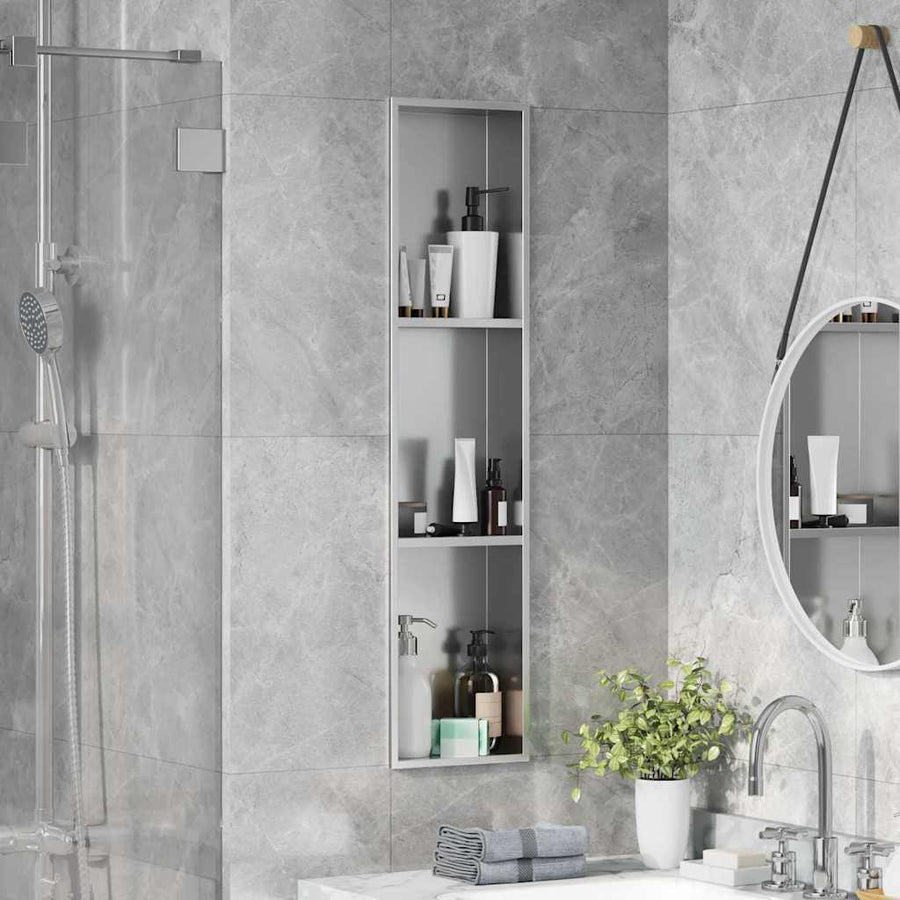 Douche Niche Zilver 90 x 20 x 9.5 cm Roestvrij staal