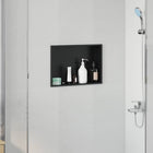 Shower Niche Black 45 x 30 x 9.5 cm Stainless steel