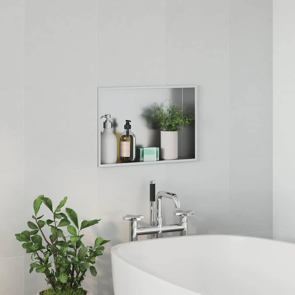 Douche Niche Zilver 45 x 30 x 9.5 cm Roestvrij staal