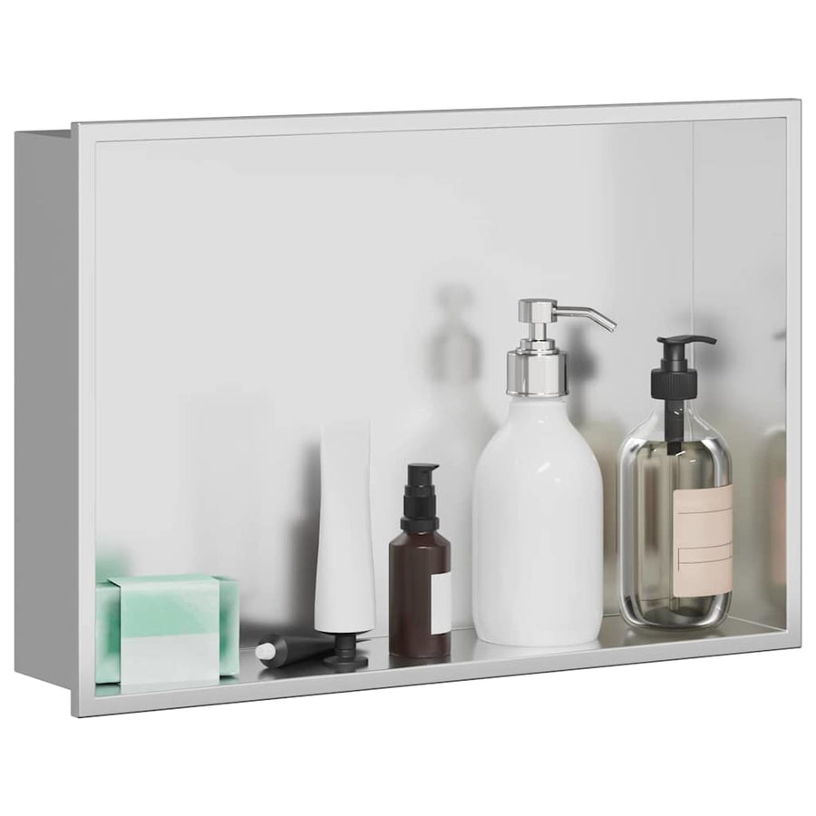 Douche Niche Zilver 45 x 30 x 9.5 cm Roestvrij staal