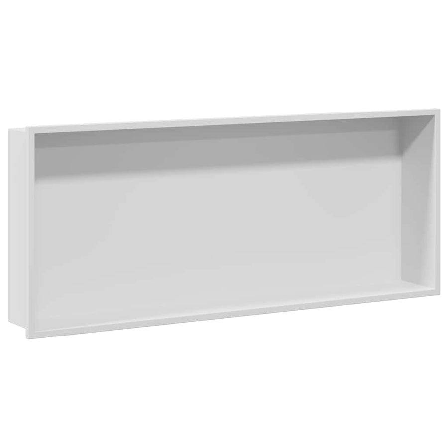 Douche Niche Wit 75 x 30 x 9.5 cm Roestvrij staal