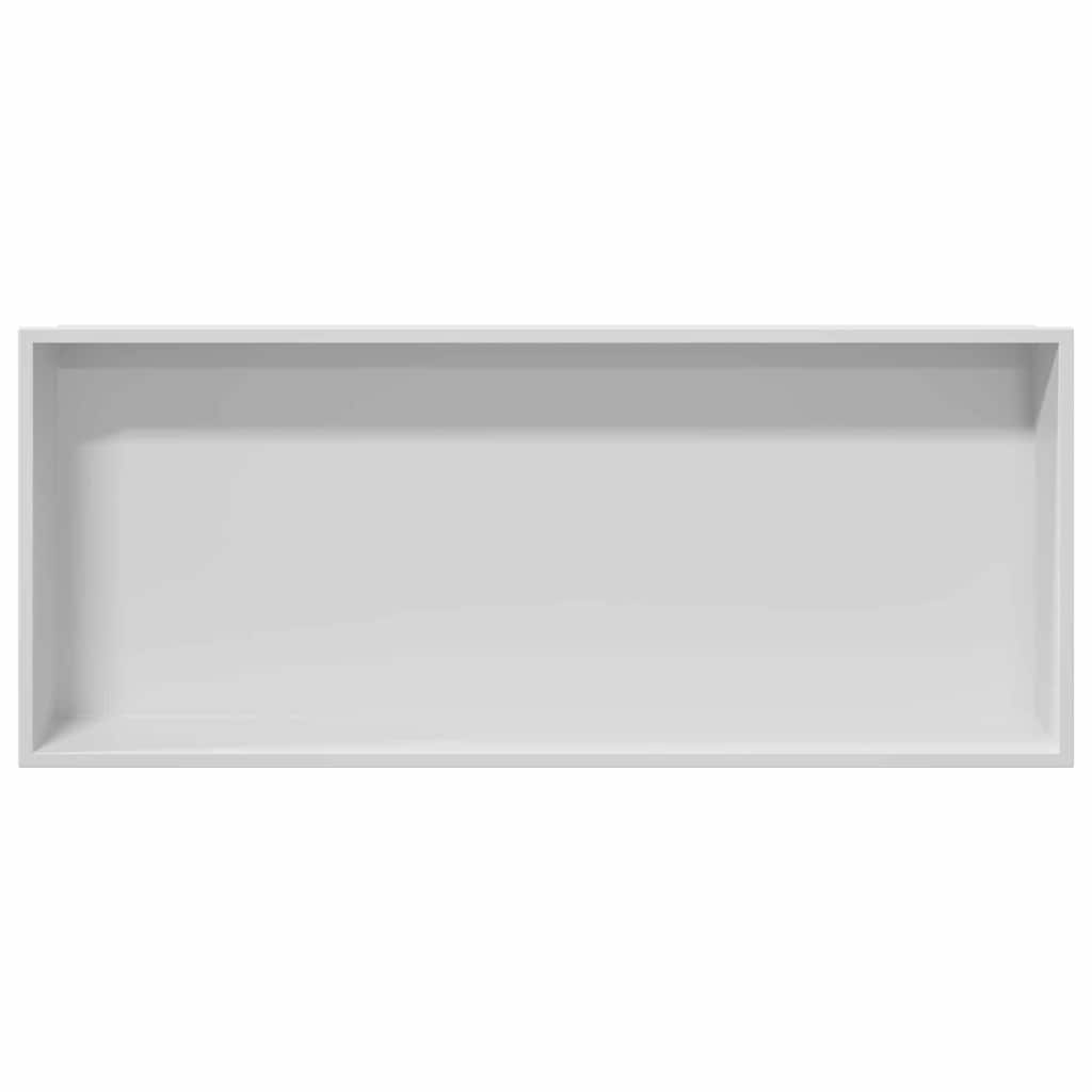 Douche Niche Wit 75 x 30 x 9.5 cm Roestvrij staal
