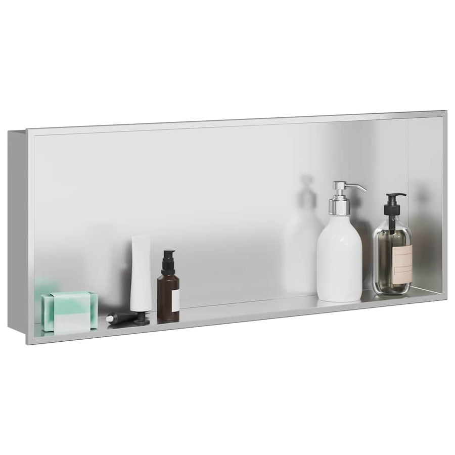 Douche Niche Zilver 75 x 30 x 9.5 cm Roestvrij staal