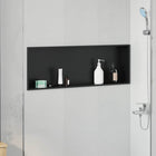 Shower Niche Black 90 x 30 x 9.5 cm Stainless Steel
