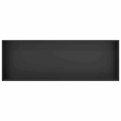 Douche Niche Zwart 90 x 30 x 9.5 cm Roestvrij staal