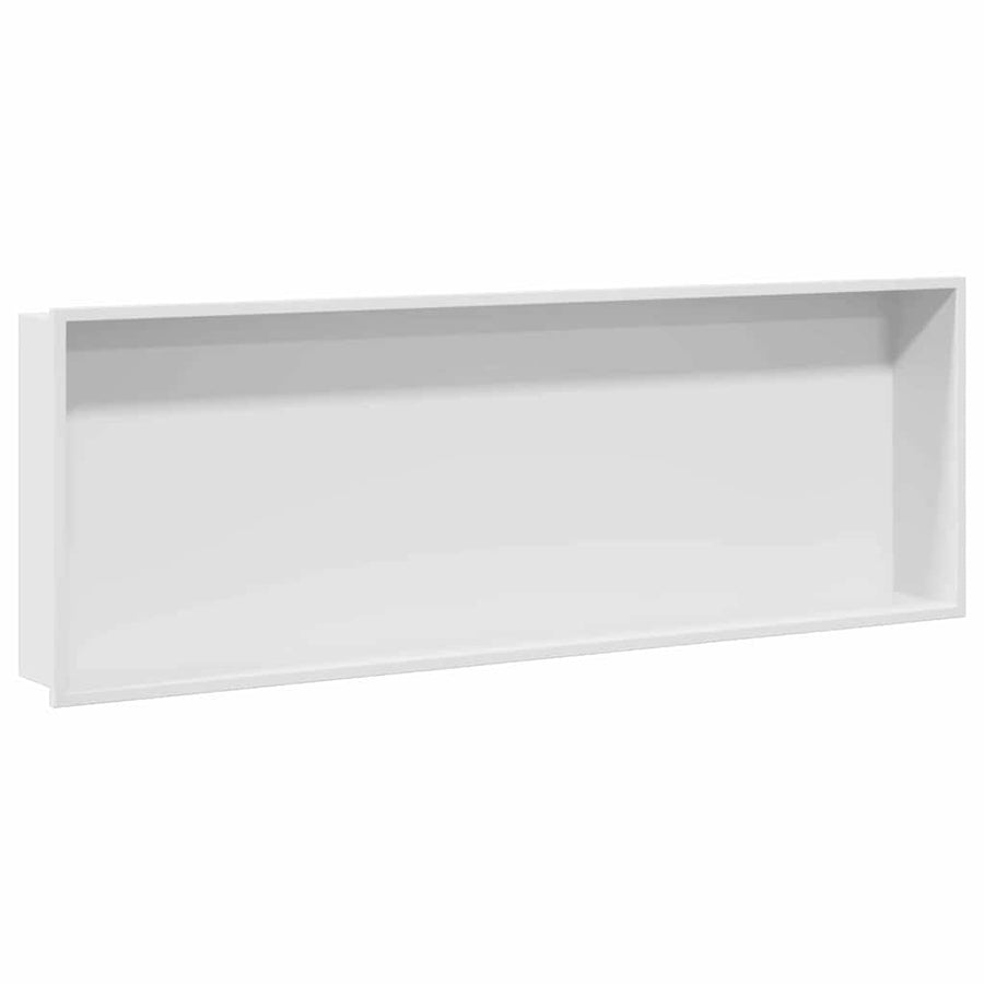 Douche Niche Wit 90 x 30 x 9.5 cm Roestvrij staal