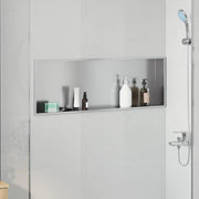 Douche nicha 90x30x9,5 cm zilver roestvrij staal