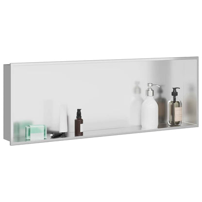 Douche Niche Zilver 90 x 30 x 9.5 cm Roestvrij staal