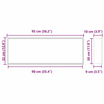 Douche Niche Zilver 90 x 30 x 9.5 cm Roestvrij staal